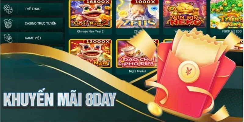 Các chính sách ưu đãi ngập tràn tại 8DAY. 